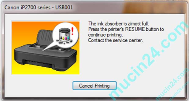 reset canon g1000 g2000 g3000 ip 2770 ix6770 bao loi 5b00 tran muc thai 3 - Reset Canon G1000-G2000-G3000 báo lỗi 5B00 tràn mực thải